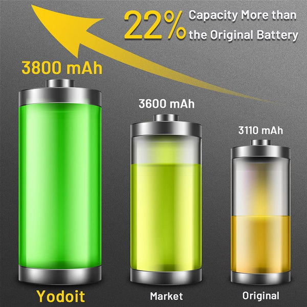 Battery Replacement for iPhone 11 3800mAh High Capacity Yodoit