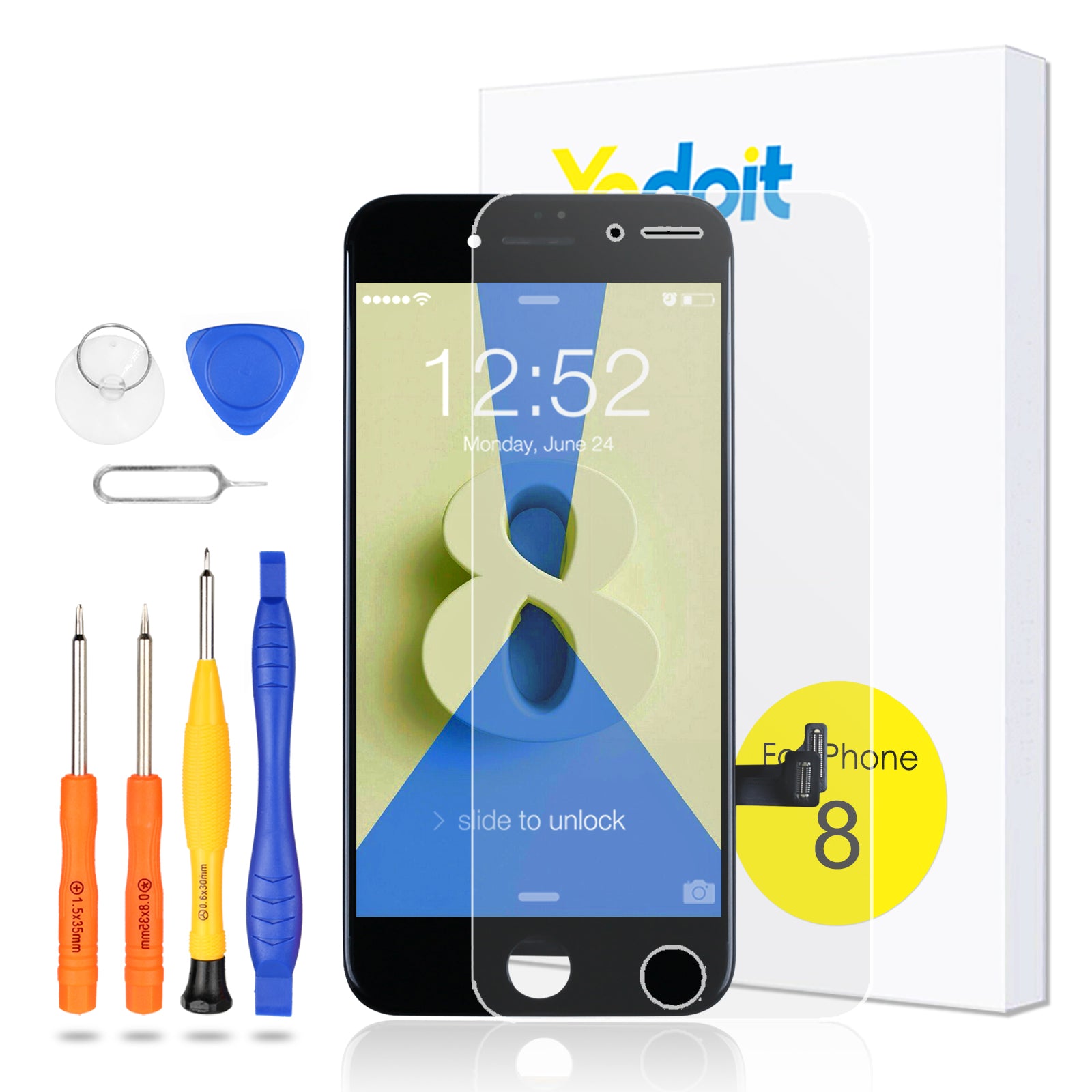 Yodoit LCD Touch Screen Digitizer Replacement for iPhone 8 - Yodoit