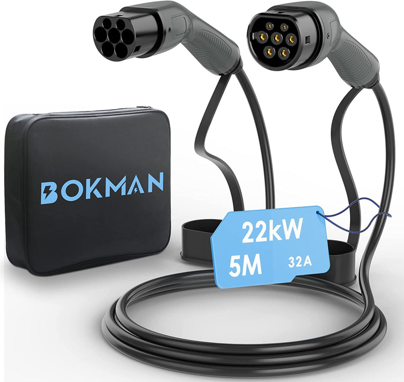 EM LogiLink Elektroauto Ladekabel/electric car charging cable Typ 2 22kW 3P  32A 2,5m Black
