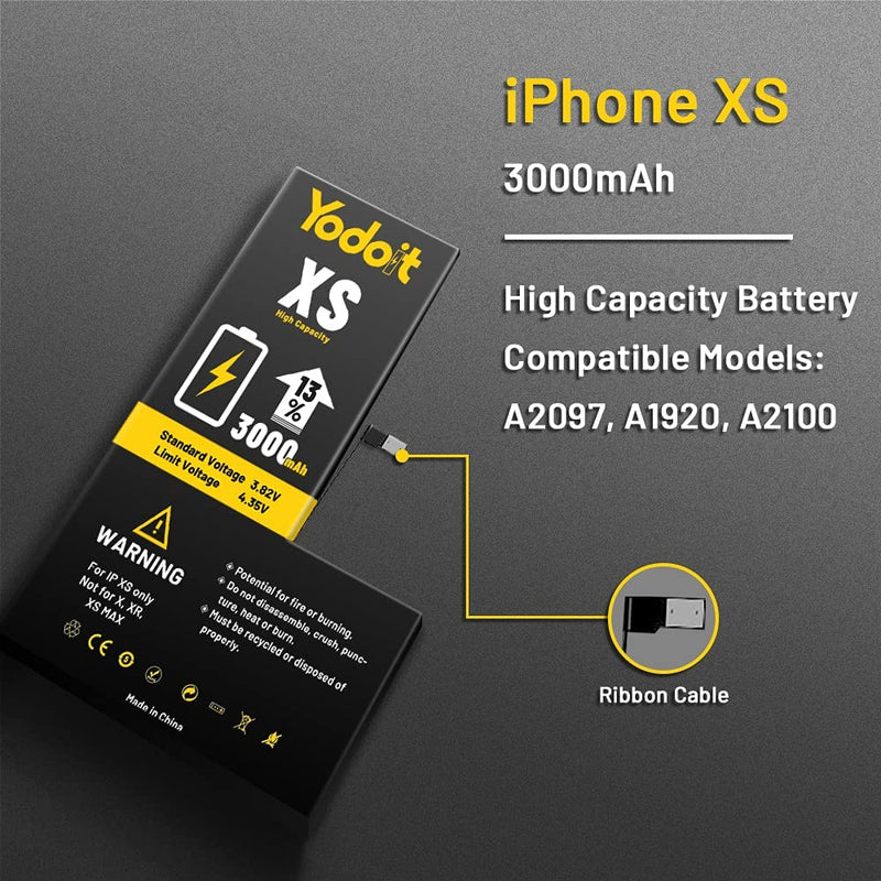 Batterie haute capacité 3000 mAh de remplacement pour iPhone X